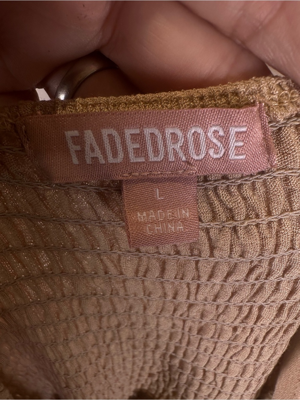Crochet-Bodice Maxi Dress in Beige - Picture 8 of 10